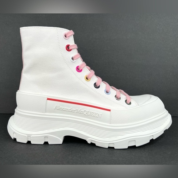 Alexander McQueen Tread Slick High Top Women Platform Sneakers EU 41.5 - US 11.5 - Picture 1 of 12